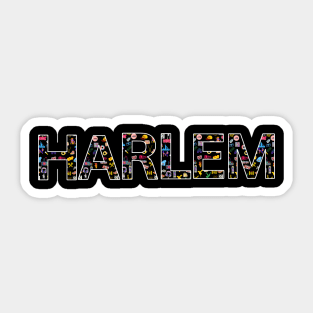 Harlem: Celebrating 50 Years of Hip-Hop Culture With Iconic Clip Art | With White Outline Sticker